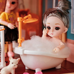 MILI luxe <span class=keywords><strong>maison</strong></span> de poupée 395 pièces avec boîte-cadeau semblant jouer jouet foudre blocs de construction Villa filles princesse <span class=keywords><strong>maison</strong></span> de poupée jouet - Product Image 3