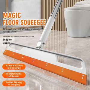 <span class=keywords><strong>Balai</strong></span> magique à manche en plastique pour le nettoyage des sols de salle de bain, <span class=keywords><strong>balai</strong></span> à essuier à double usage, grand <span class=keywords><strong>balai</strong></span> durable, design écologique - Product Image 1