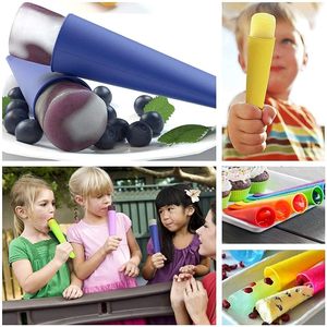 Moule à sucettes glacées en silicone, pour <span class=keywords><strong>la</strong></span> fabrication de glaces maison, avec couvercles anti-goutte, sans BPA, pour enfants et bébés, compatible congélateur - Product Image 4