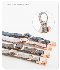 Vente en gros de colliers et de laisses en nylon de haute qualité, multicolore, métal et cuir, pour chats et chiens - Product Image 5