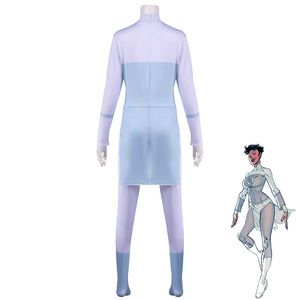 Costume de cosplay Invincible Anissa, combinaison bleue pour adulte, jeu d'Halloween, jeu de rôle anime - Product Image 5