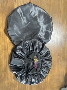 Bonnet en satin grande taille personnalisé avec bande élastique, bonnet de nuit en soie pour femmes, idéal pour les tresses - Vente en gros usine - Product Image 3