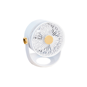 Petit <span class=keywords><strong>ventilateur</strong></span> de bureau portatif, 3 vitesses, alimenté par USB et batterie, faible bruit 30-34 dB, rechargeable, fonctionnement en anglais - Product Image 4