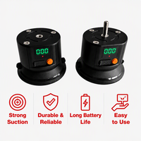 Ventouse électrique de type C 3 pouces (75 mm) avec batterie intégrée pour montage de photographie sur toit de voiture, base de montage d'antenne pour camping extérieur