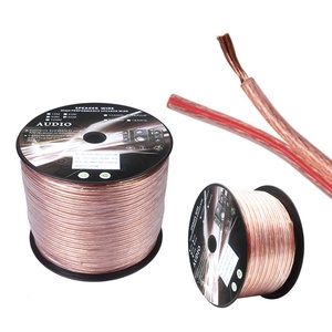 Spool of High Quality Transparent PVC Speaker Wire for Audio to Amplifier, Surround Sound <b>System</b>, TV Home and Car <b>Stereo</b> W-5102 - Product Image 1