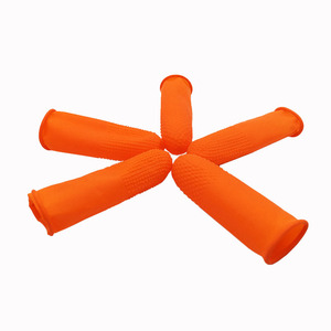 Guantes Desechables de Látex Naranja Lyc con Textura de Microdiamantes en Relieve para Trabajo Electrónico - Product Image 2
