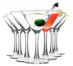 Ensemble de verres à cocktail en cristal sans plomb, 6 verres à martini élégants pour mariage, fête, bar - Product Image 1