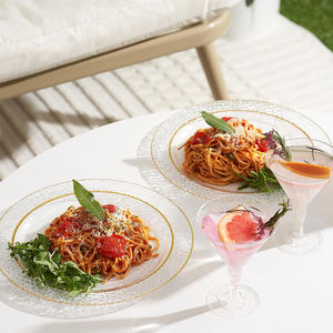 7.5 10.5 Inci Pernikahan Bening Grosir Pelat Pengisi Daya Manik-manik Perak Pelat Plastik Emas - Product Image 3