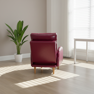 Fauteuil de cinéma maison manuel une <span class=keywords><strong>place</strong></span>, style européen moderne, revêtement en tissu de luxe avec structure métallique, design européen abordable direct usine - Product Image 4