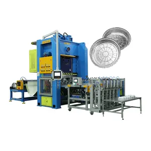 Fornecedor chinês de máquina de fabricação automática de recipientes de folha de alumínio de alta velocidade para moldes multicavidade