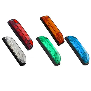 Camión Remolque Camión Luces laterales Luz indicadora <span class=keywords><strong>LED</strong></span> impermeable Lámpara de advertencia 12V 24V Luz de liquidación Rojo Ámbar Blanco Azul Verde - Product Image 1