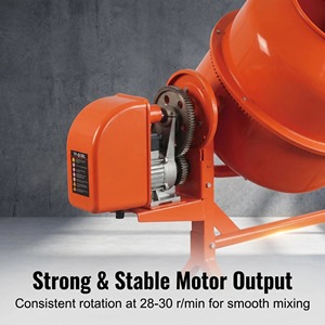 Mezcladora <span class=keywords><strong>de</strong></span> Cemento Eléctrica <span class=keywords><strong>de</strong></span> Alta Resistencia, 120L, 160L, 200L, 260L, Mezcladora <span class=keywords><strong>de</strong></span> Cemento Portátil Multitamaño para Albañilería - Product Image 4