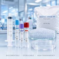 Granulés de polypropylène (PP) de qualité médicale en gros, qualité stérilisation gamma, pour flacons de perfusion intraveineuse