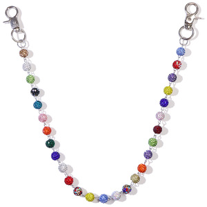 โซ่คาดเอวประดับเพชรเทียม ชั้นเดียว สีผสม โลหะผสมสังกะสี สำหรับใส่ทุกวัน แฟชั่นบอดี้เชน - Product Image 5