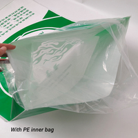 Sacs tissés en PP réutilisables de haute qualité, robustes et résistants à l'humidité, avec sac intérieur en PE pour le stockage des céréales agricoles
