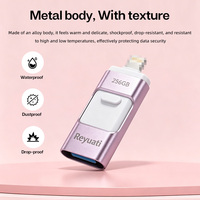 Flashdisk USB 3.0 Metal Promosi 32GB 64GB 128GB Pendrive Portabel Memory Stick Logo Custom untuk Hadiah Bisnis Perusahaan