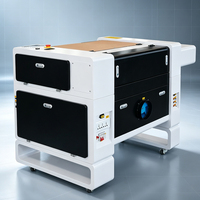 Machine de gravure laser 4060, découpeuse laser CO2 pour la fabrication d'étiquettes d'identification pour animaux de compagnie et de porte-clés