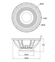 Caisson de basses actif professionnel de 21 pouces, 2500 W, double araignée, bobine vocale de 5 pouces, pour utilisation sur scène en extérieur, caisson de basses 21TBW-125