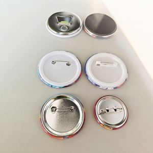 Insignias de Metal Personalizadas de Alta Calidad con Forma de Estrella y Corazón, Insignia Redonda Promocional con Pin de Seguridad - Product Image 5