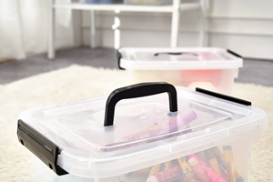 Clear Plastic Storage Boxes <b>Bins</b> Trade Assurance Transparent Multi-Purpose Sundries Storage <b>Rectangle</b> Household Use - Product Image 5