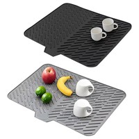 Nouvelle Arrivée 2026 Tapis de Séchage Vaisselle Antidérapant Grande Taille Résistant à la Chaleur Réutilisable pour Évier et Comptoir de Cuisine