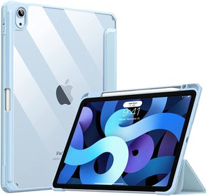 Étui pour <span class=keywords><strong>iPad</strong></span> JUNCHI 2026 léger pour <span class=keywords><strong>iPad</strong></span> 10,2 pouces 7/8/<span class=keywords><strong>9</strong></span>, antichoc, anti-poussière, 4 pieds antidérapants, porte-stylet intégré - Product Image 2