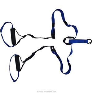 Entraîneur de fronde de Suspension de couleur bleue avec sangles d'entraînement de Fitness de corps portables professionnels personnalisés réglables - Product Image 1