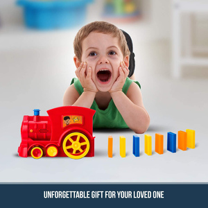 Ensemble de Train de dominos-Machine qui prépare votre expérience de rallye de dominos rapidement et automatiquement, jouet de Train de dominos 80 pièces. - Product Image 3