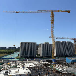 Grue à tour à tête plate DAHAN QTZ500(8530) avec garantie d'un an, haute qualité, capacité de 25 tonnes, hauteur maximale de 350 m, moment de 500 t.m et moteur - Product Image 3