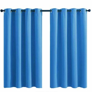 Isolados Blackout Cortinas cor sólida para Sala Quarto com Grommet Top Home Hotel