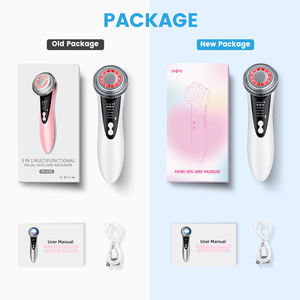 Masseur facial rechargeable par USB, indicateur LED, ABS, lifting du visage, réduction des rides, anti-âge, appareil de beauté pour les voyages - Product Image 6