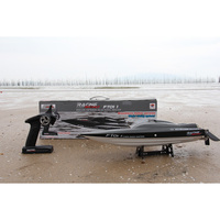Juguetes para Niños, Barco RC Eléctrico de Alta Velocidad sin Escobillas de 64 CM de Largo, 2.4G, FT011, Velocidad 55 KM/h