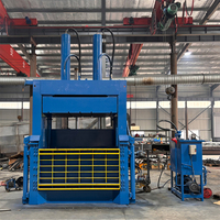Presse à balles verticale multi-usages à double cylindre pour déchets métalliques, plastiques, papier et textiles, disponible pour commande en gros