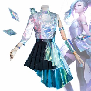 ฮาโลวีน <span class=keywords><strong>LOL</strong></span> League of Legends ชุดคอสเพลย์กระโปรงเซ็กซี่สุดเซ็กซี่สำหรับเด็กผู้หญิงผ้าสแปนเด็กซ์พร้อมอุปกรณ์เสริม - Product Image 1