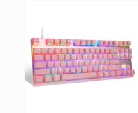 Motospeed-clavier de jeu mécanique filaire à 87 touches, avec interrupteur rouge, rétro-éclairage rvb, Anti-Ghosting, pour PC, ordinateur portable, russe