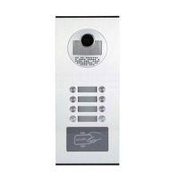 Système d'interphone vidéo pour porte d'entrée RVV4 filaire 1 à 8, sonnette pour immeubles d'appartements