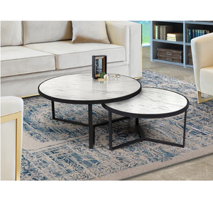 Tables basses contemporaines minimalistes OEM/ODM de haute qualité, trépied (3 pieds), table ronde moderne de luxe à trois pieds - Product Image 2