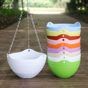 Colorful <b>Plastic</b> Flower Garden Hanging Pots for <b>Plants</b> Small Size 21X13cm - Product Image 4