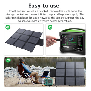 Panneau solaire portable pliable Lvyuan 200W-300W, nouvelle énergie solaire pour la randonnée en plein air, énergie gratuite, tapis solaire - Product Image 5