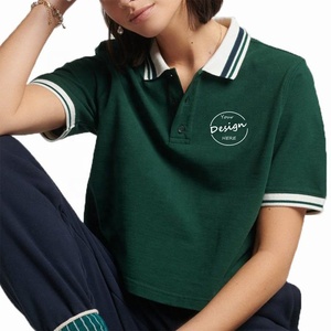 T-shirts surdimensionnés à imprimé puff personnalisé, broderie lourde, haut court pour femmes, t-<span class=keywords><strong>shirt</strong></span> bébé, broderie de haute qualité, polo <span class=keywords><strong>blanc</strong></span> - Product Image 6