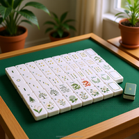 Tuiles de Mahjong Américaines Personnalisées 160 Pièces Design Garden Toast Nouveau Set de Voyage de Luxe OEM ODM Personnalisé Atlas Voyage Destination