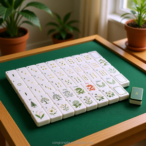Tuiles de Mahjong Américaines Personnalisées 160 Pièces Design Garden Toast Nouveau Set de <span class=keywords><strong>Voyage</strong></span> de Luxe OEM ODM Personnalisé Atlas <span class=keywords><strong>Voyage</strong></span> Destination - Product Image 3