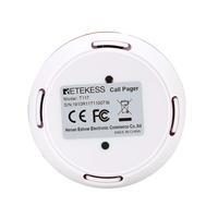 Bouton d'appel sans fil pour serveur de café-restaurant portugais, transmetteur de service, pager à quatre touches Retekess T117, portée 500m