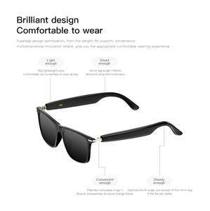 Lunettes audio intelligentes sans fil pour appels, écoute de musique, commande tactile pour changer de musique, assistant vocal, étanches IP67, lunettes audio IA - Product Image 5