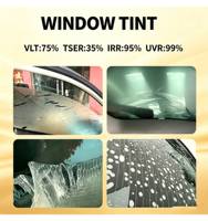 Lotes al por mayor de artículos a granel: Láminas de cerámica para ventanas VLT10% 95% IRR, privacidad, visión ultra HD, rechazo de calor, sin decoloración.
