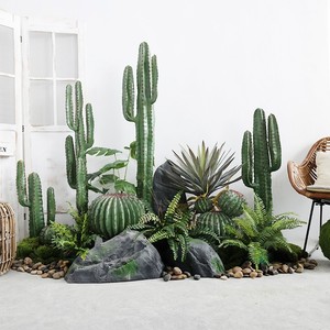 Planta Artificial <span class=keywords><strong>de</strong></span> <span class=keywords><strong>Cactus</strong></span> <span class=keywords><strong>de</strong></span> Plástico, Planta Decorativa para Jardín, Adorno para Interiores y Exteriores, Decoración para el Hogar y la Oficina, Plantas Artificiales <span class=keywords><strong>de</strong></span> Fábrica - Product Image 5