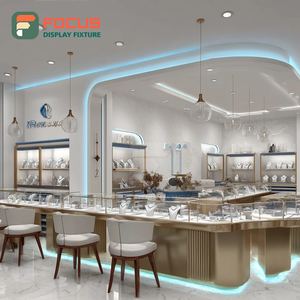 Vitrine de magasin de bijoux de luxe, comptoir de centre commercial à surface polie, armoire à bijoux - Product Image 2