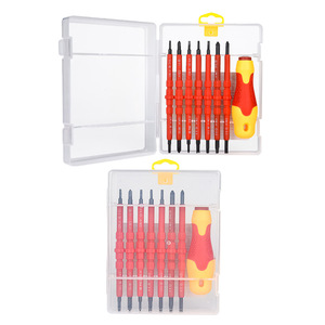 Juego de destornilladores multibrocas, broca Phillips, mango antideslizante aislado, kit de herramientas para bricolaje - Product Image 3