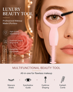 Herramienta aplicadora de plantilla para delineador de ojos de doble punta, plantilla guía para sombra de ojos, herramienta duradera para maquillaje de ojos y pestañas, plantillas para delineador de ojos - Product Image 5
