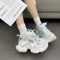 Baskets Chunky à Semelle Bio Y2K pour Femme, Style Papillon, Plateforme, Chaussures Dad Shoes